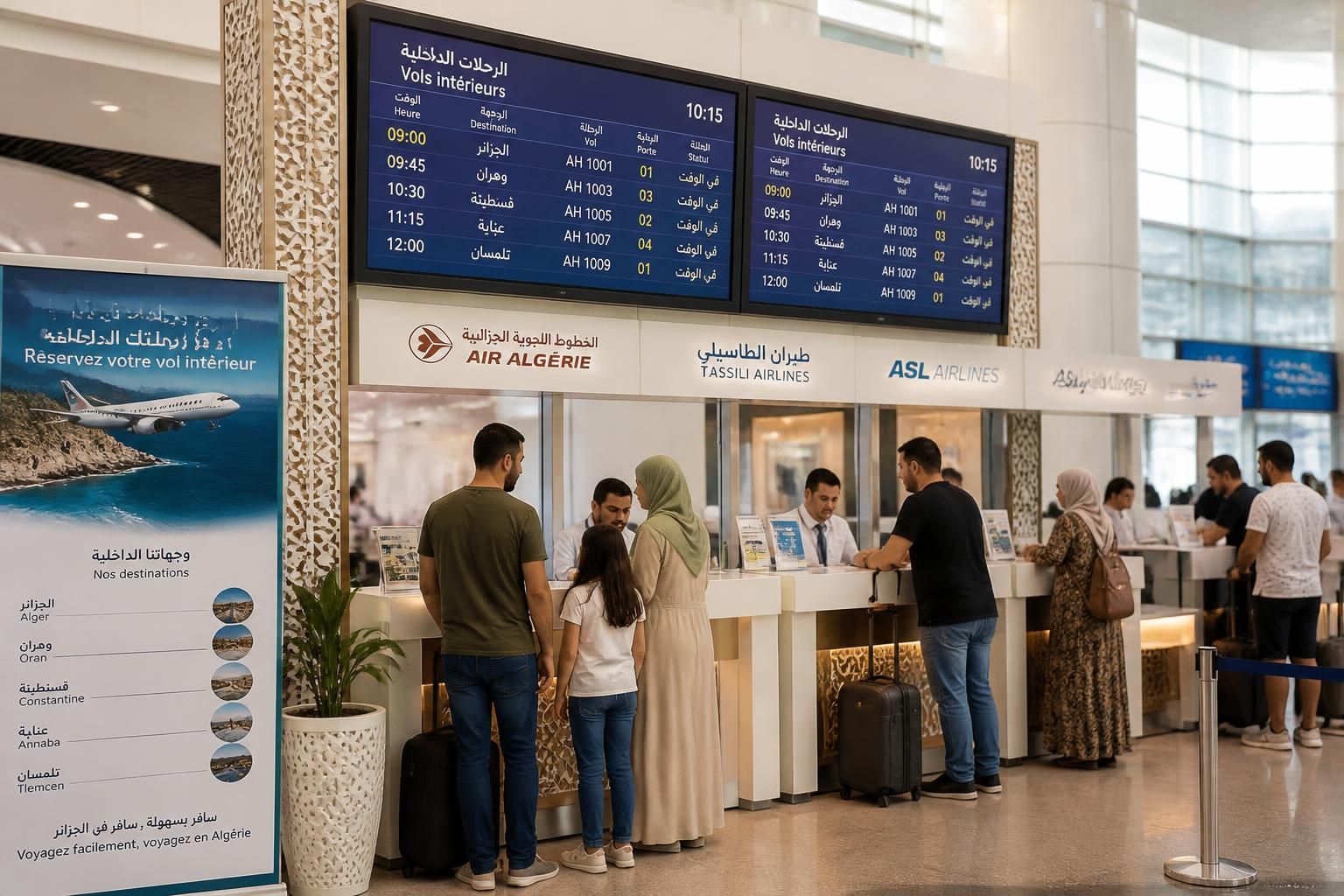 découvrez comment réserver facilement vos vols avec les compagnies aériennes domestiques en algérie et retrouvez toutes les informations pratiques pour un voyage serein.